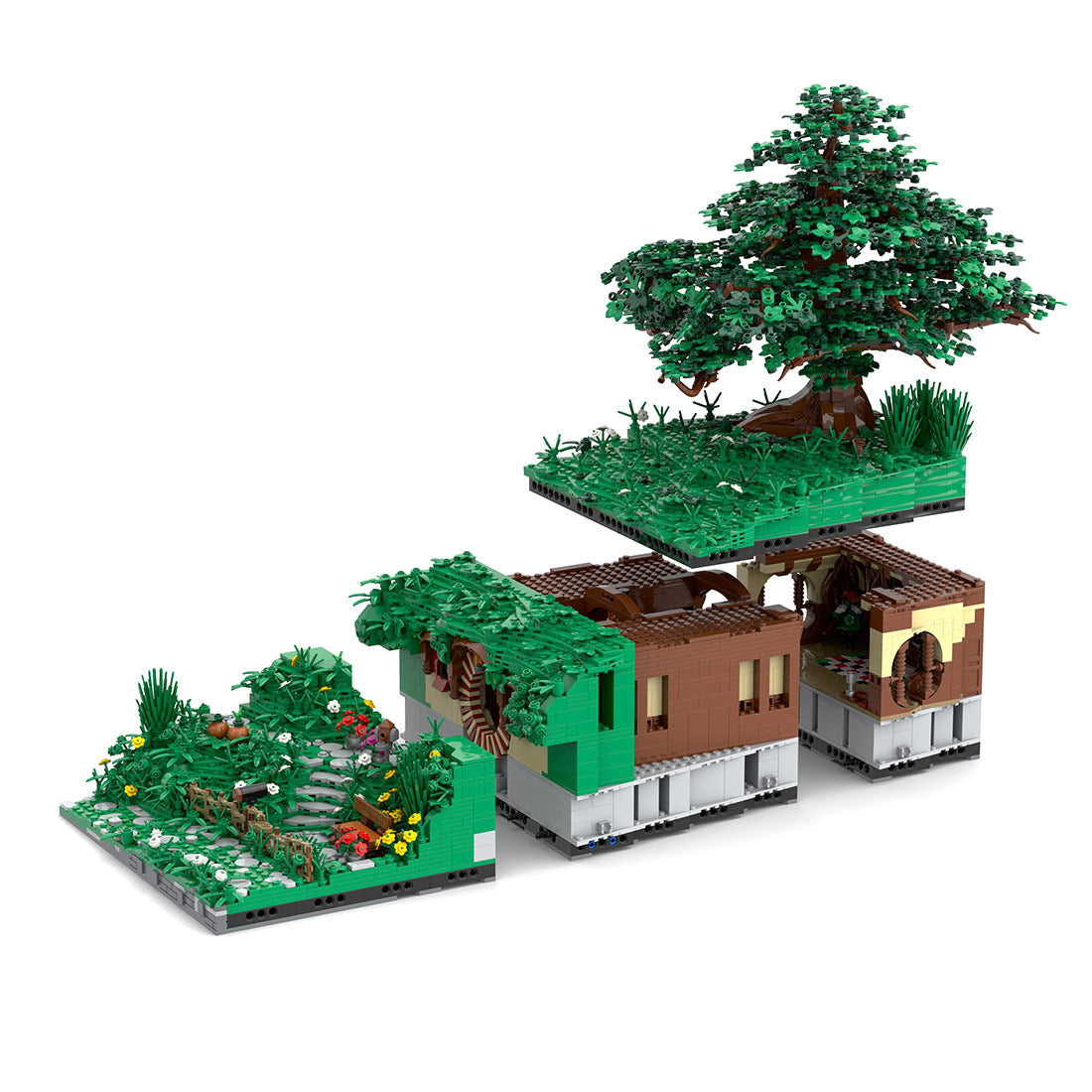 Medieval Cavern Dwelling Section 1 _Entrance Hall Klemmbausteine