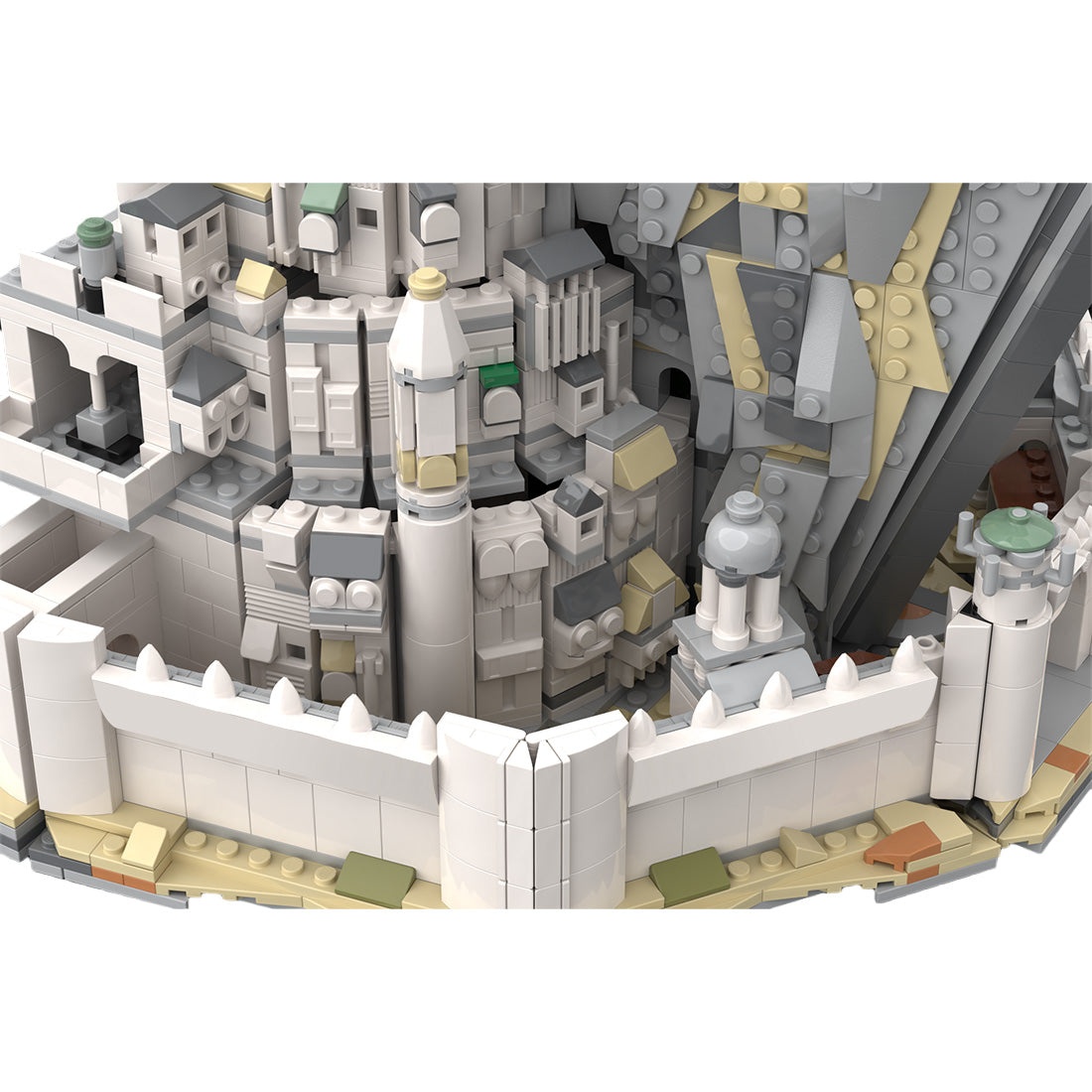 MOC-253141 Smaller White City of Gondor from LOTR Klemmbausteine