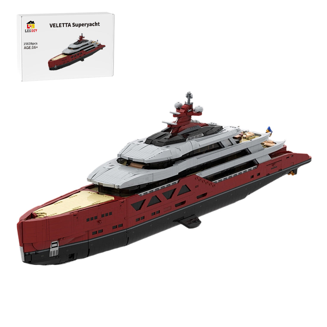 MOC-254412 VELETTA Superyacht Klemmbausteine