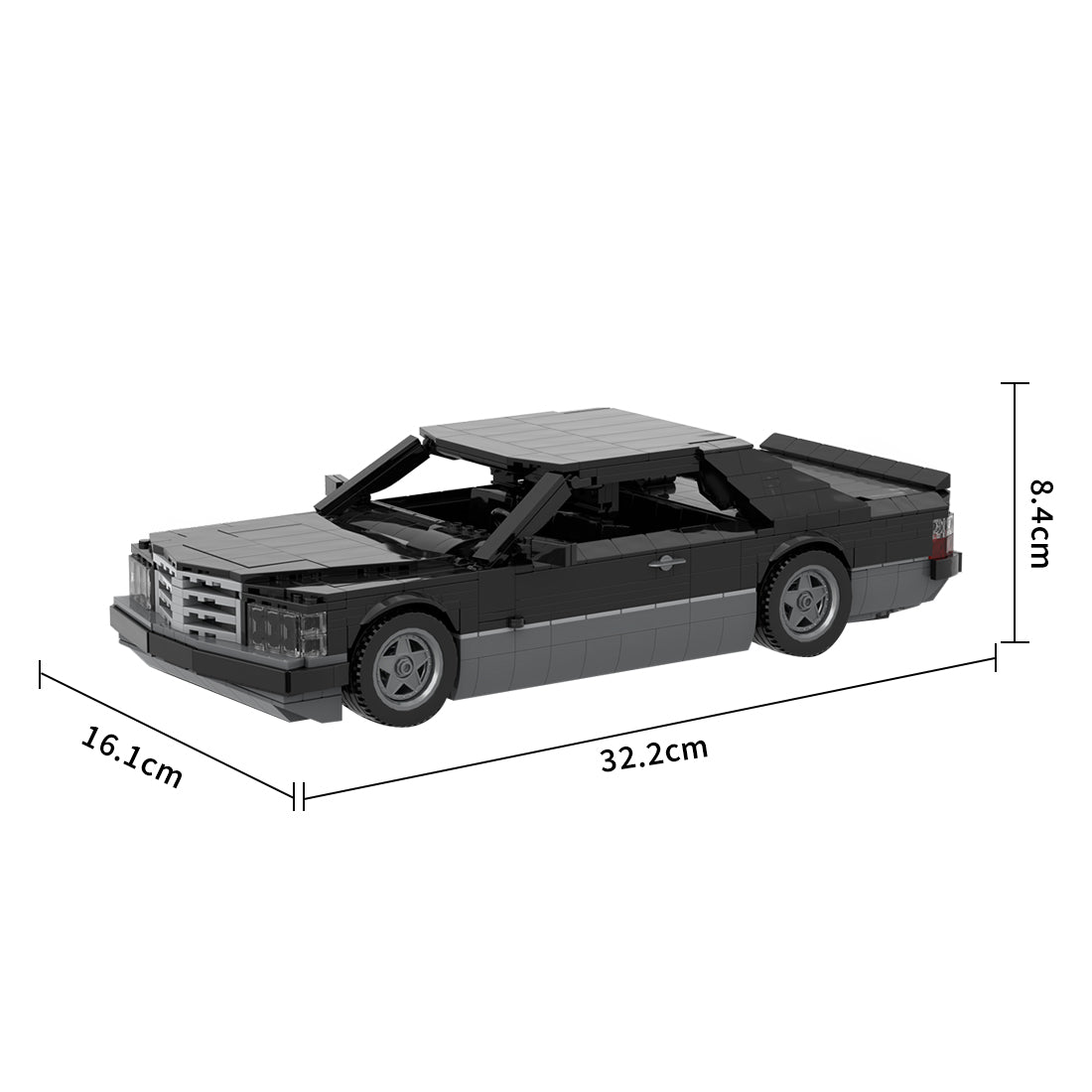 Deutsches Grand-Touring-Coupé der 1980er Jahre Klemmbausteine