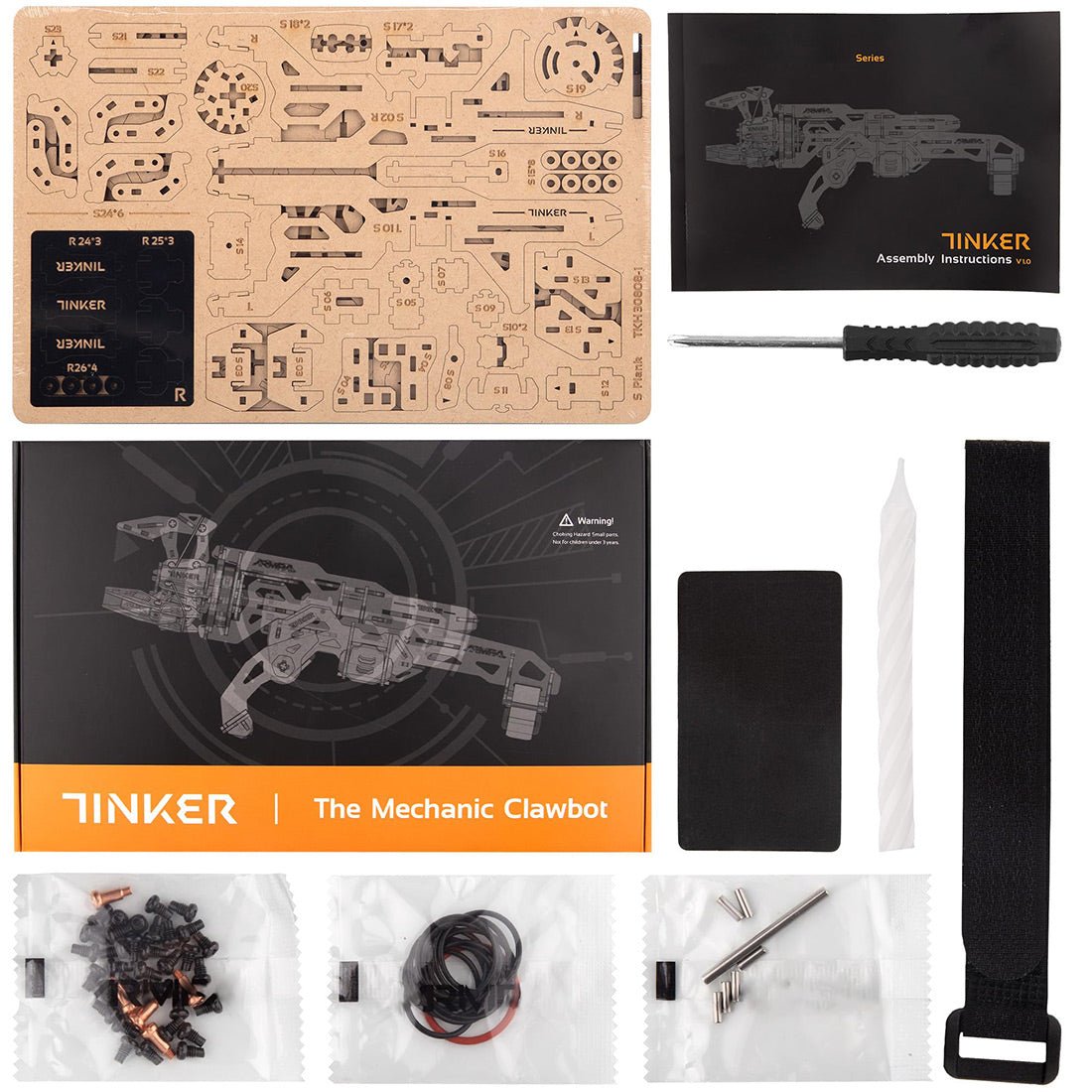 3D - Puzzle Mechanische Klaue aus Holz dynamischer Roboterarm - LesDiy - Klemmbausteine