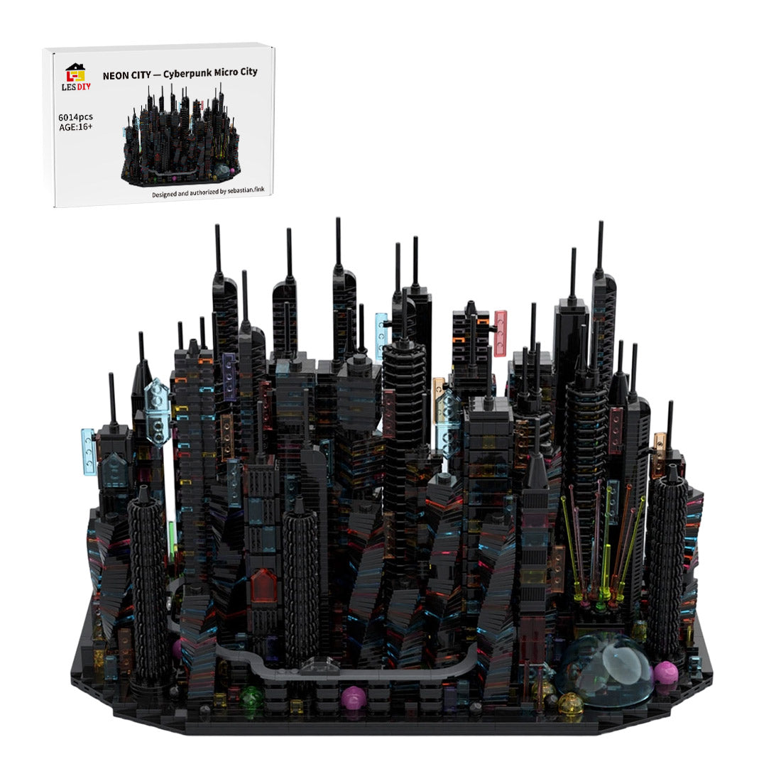 MOC-270096 Bay City - Altered Carbon - a Cyberpunk Microcity Klemmbausteine