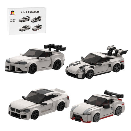 4 in 1 8 Stud Car Klemmbausteine - LesDiy - Klemmbausteine