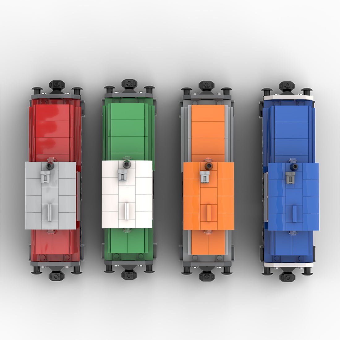 4 in 1 BR - 363 Electric Locomotive Klemmbausteine - LesDiy - Klemmbausteine