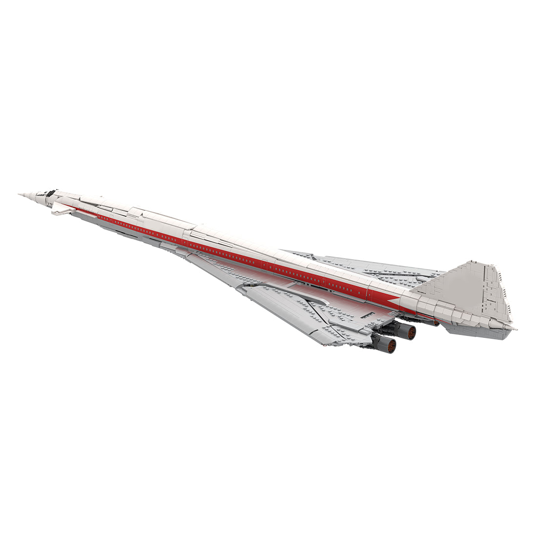 B2707-200 TWA Überschall-Passagierflugzeug 1:80 Klemmbausteine