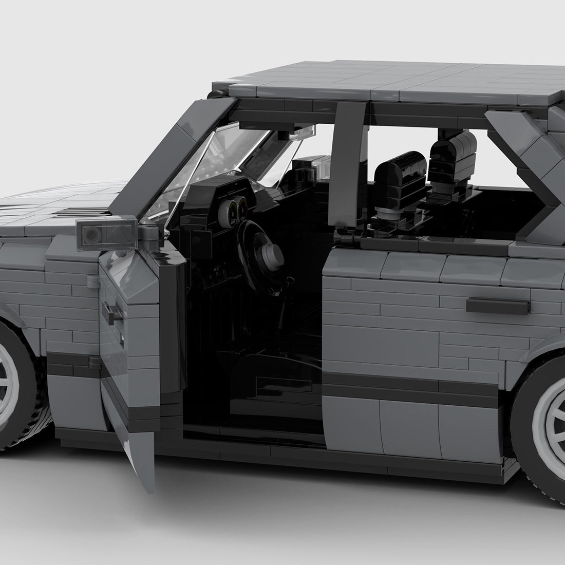 MOC-161114 BMW M5 E28 Dark Bluish Gray Klemmbausteine