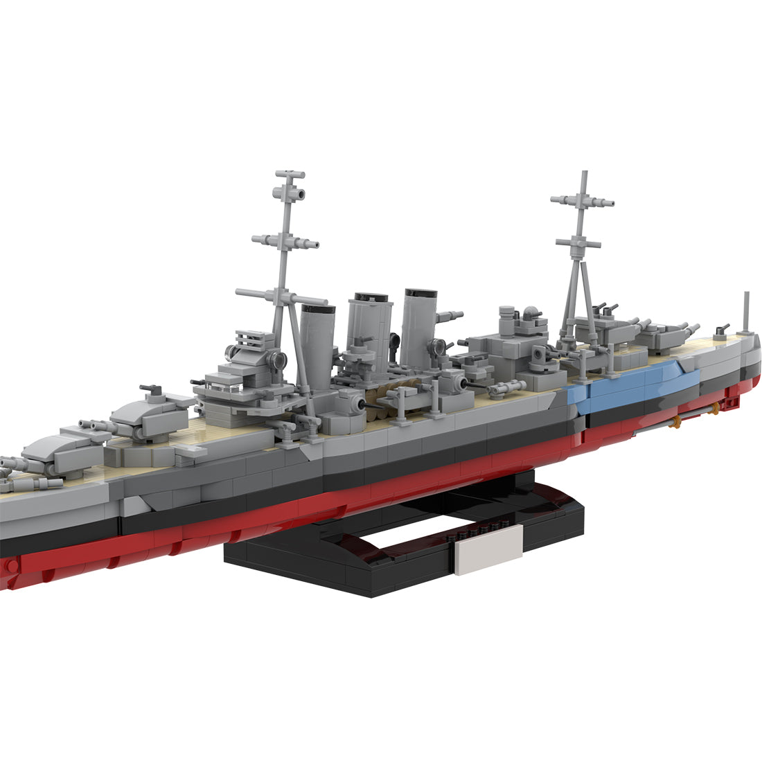 1/300 Scale HMS Norfolk Heavy Cruiser Klemmbausteine