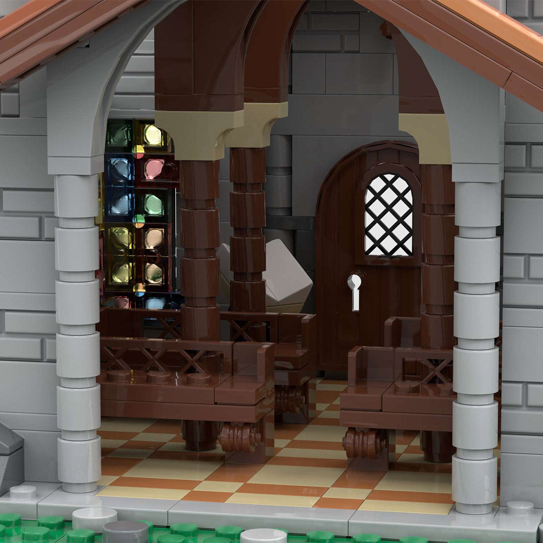 MOC-153931 Kirche der Löwenritter (passend zu 10305) Klemmbausteine