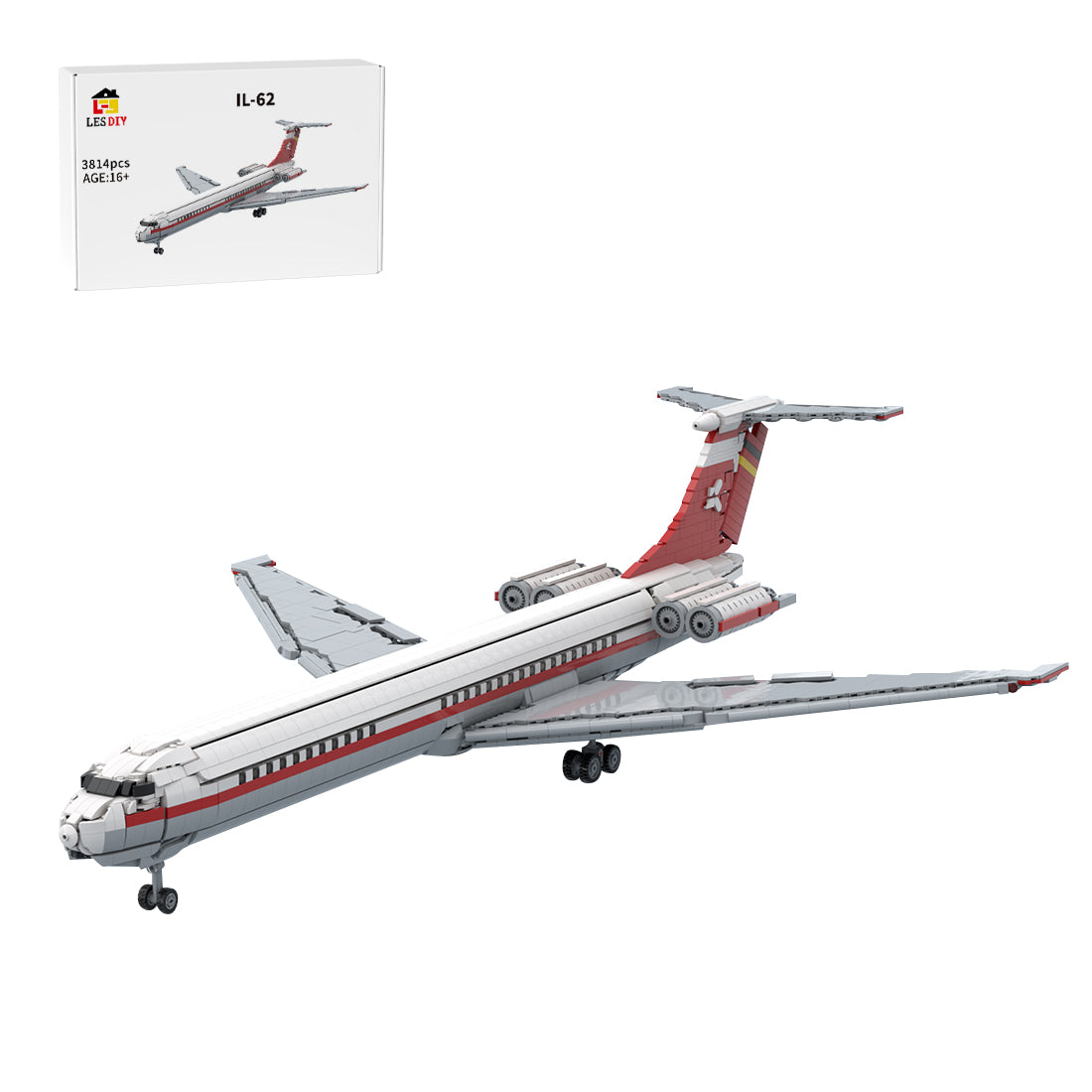 MOC-265945 Il-62 - Interflug Klemmbausteine