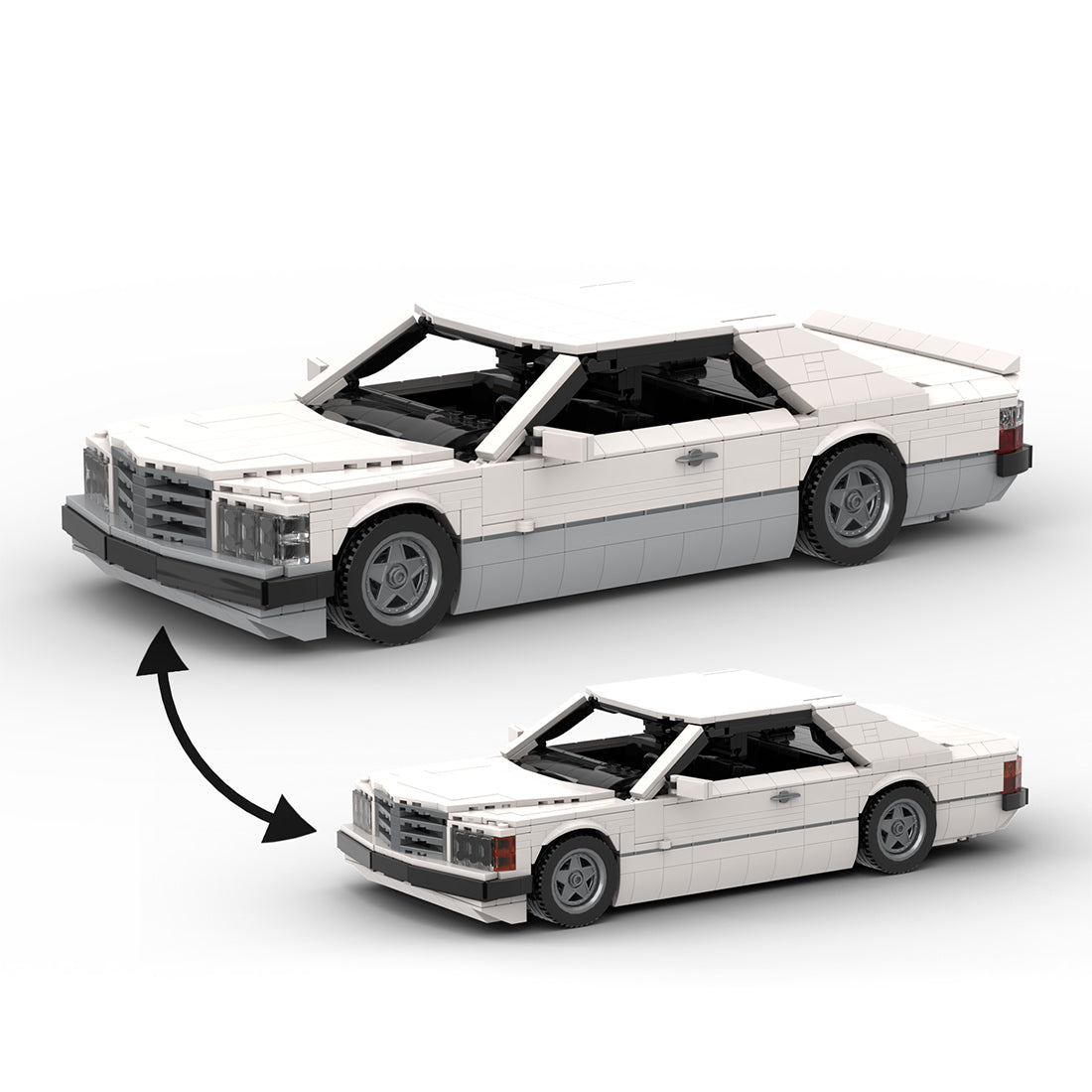 Deutsches Grand-Touring-Coupé der 1980er Jahre Klemmbausteine