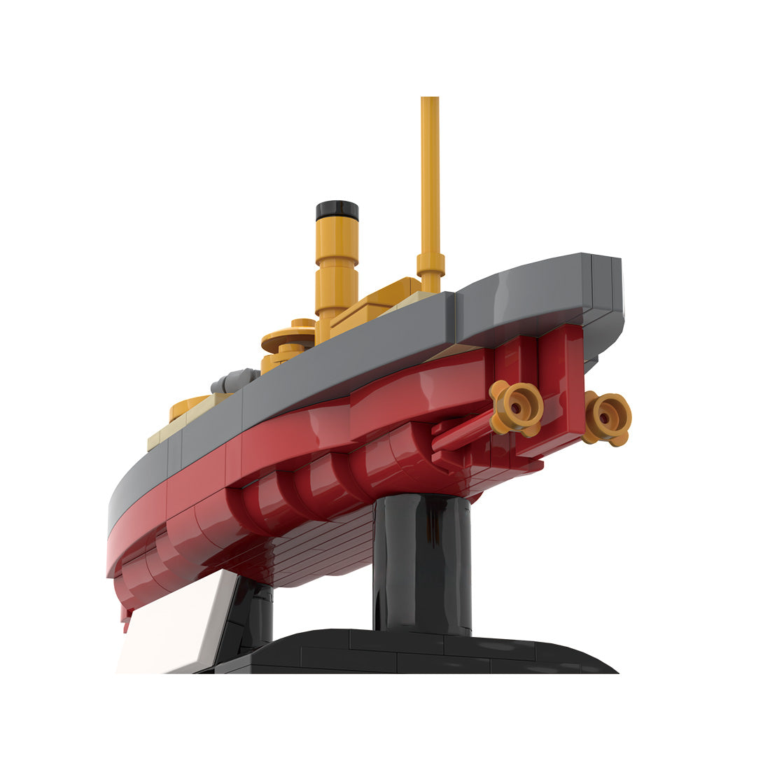 1/300 Scale SMS Wespe Armored Warship Klemmbausteine