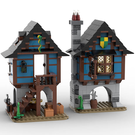 MOC - 113518 Medieval Theme Alley's Blacksmith - LesDiy - Klemmbausteine