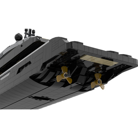 MOC - 164800 Midi - Scale Yacht Klemmbausteine - LesDiy - Klemmbausteine