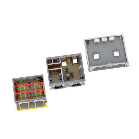 MOC - 165068 Modulare New Yorker Feuerwehr Klemmbausteine - LesDiy - Klemmbausteine