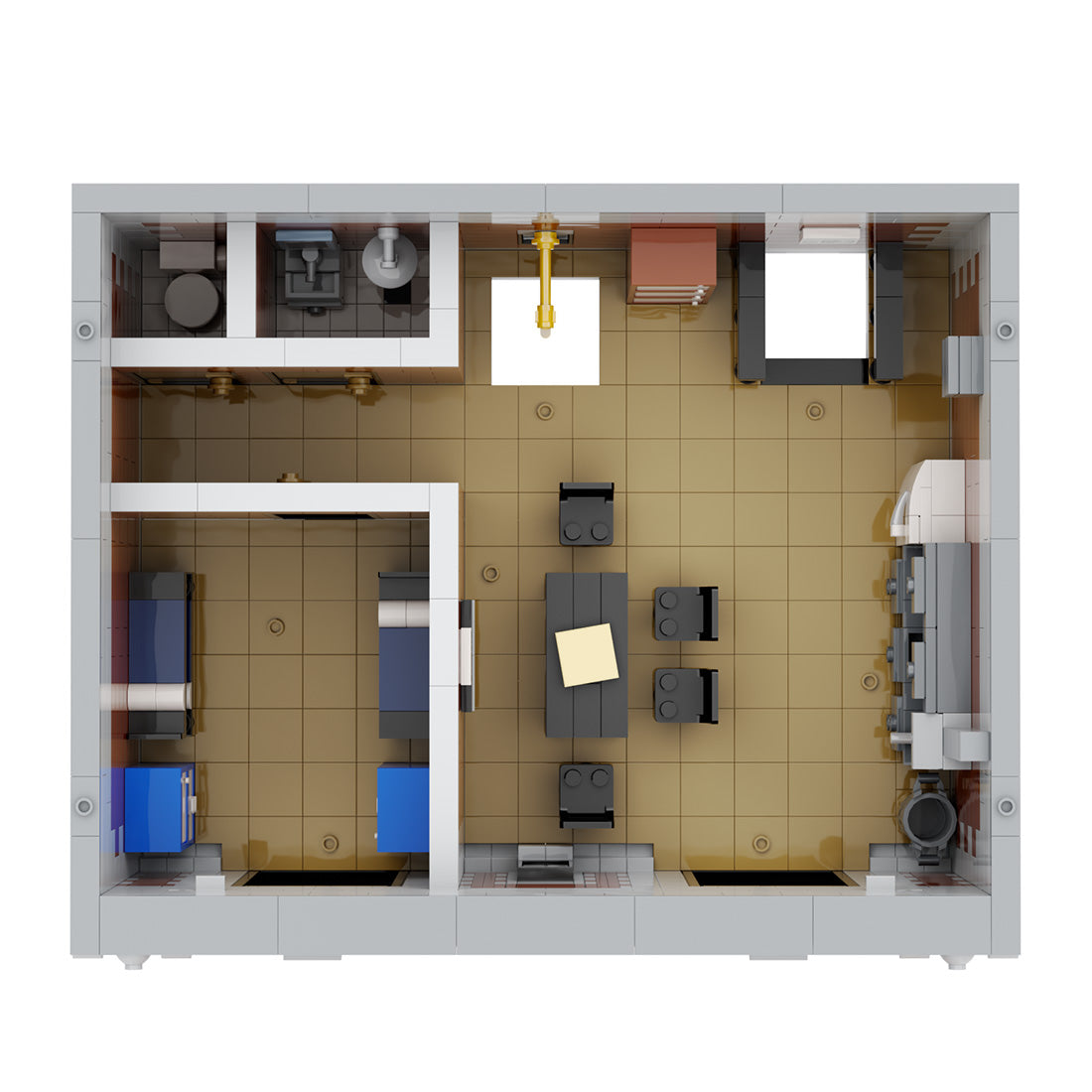 MOC - 165068 Modulare New Yorker Feuerwehr Klemmbausteine - LesDiy - Klemmbausteine