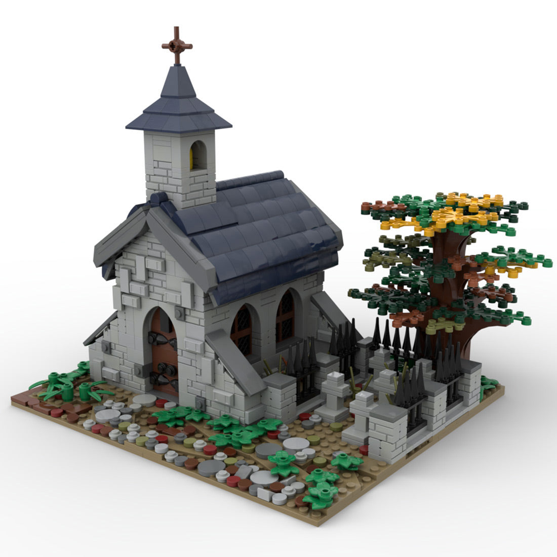 MOC-182898 Medieval chapel Klemmbausteine