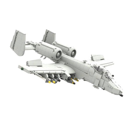 A - 10 Attack Aircraft Military Klemmbausteine (Grey) - LesDiy - Klemmbausteine