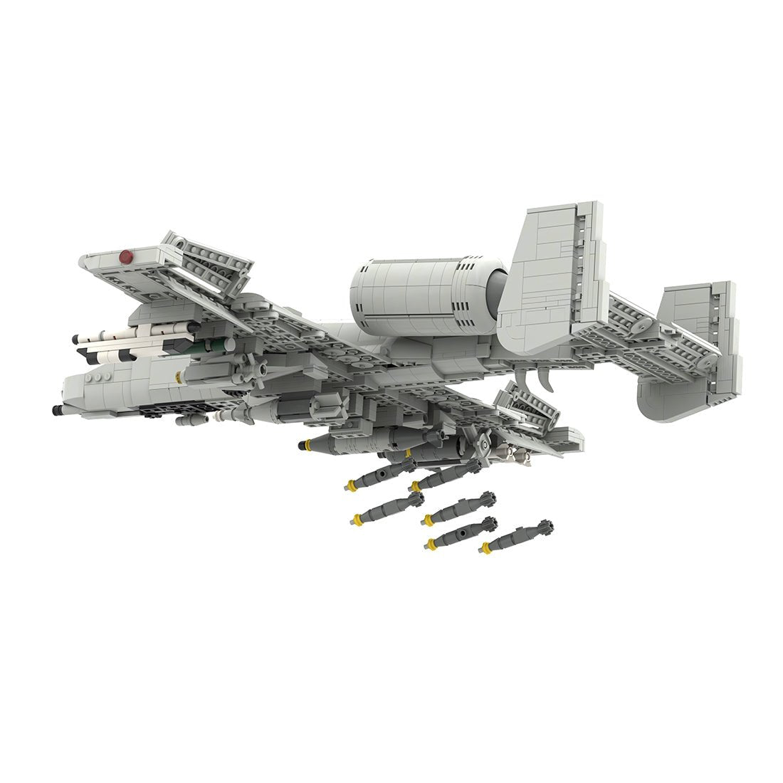 A - 10 Attack Aircraft Military Klemmbausteine (Grey) - LesDiy - Klemmbausteine