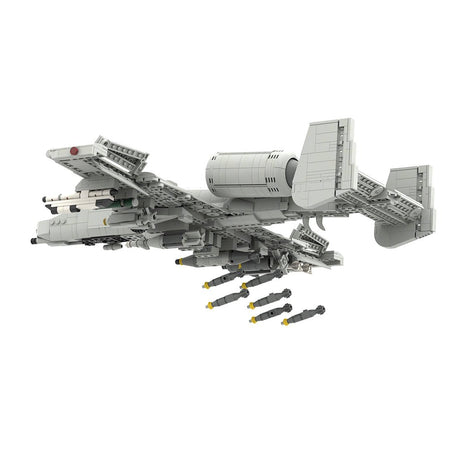 A - 10 Attack Aircraft Military Klemmbausteine (Grey) - LesDiy - Klemmbausteine