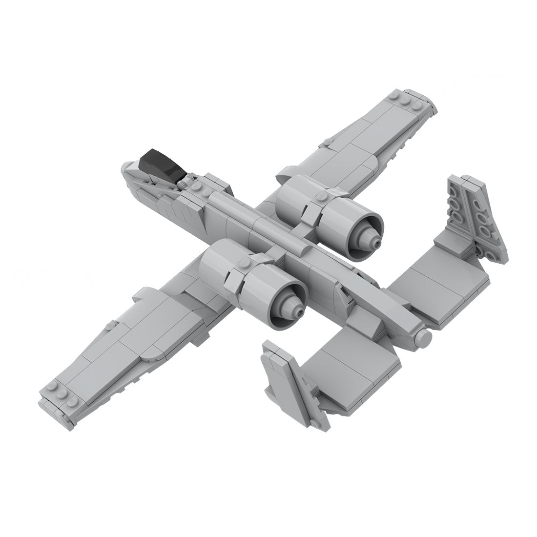 A10 - Kampfflugzeug im Maßstab 1:72 Klemmbausteine - LesDiy - Klemmbausteine