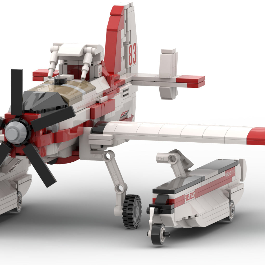 Amphibisches Löschflugzeug AT-802F Fire Boss (Tanker 83/97) Klemmbausteine