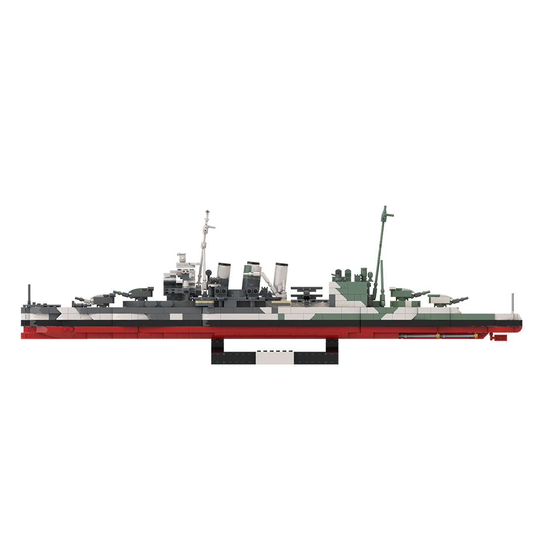 1/300 Scale HMS Suffolk Heavy Cruiser Klemmbausteine