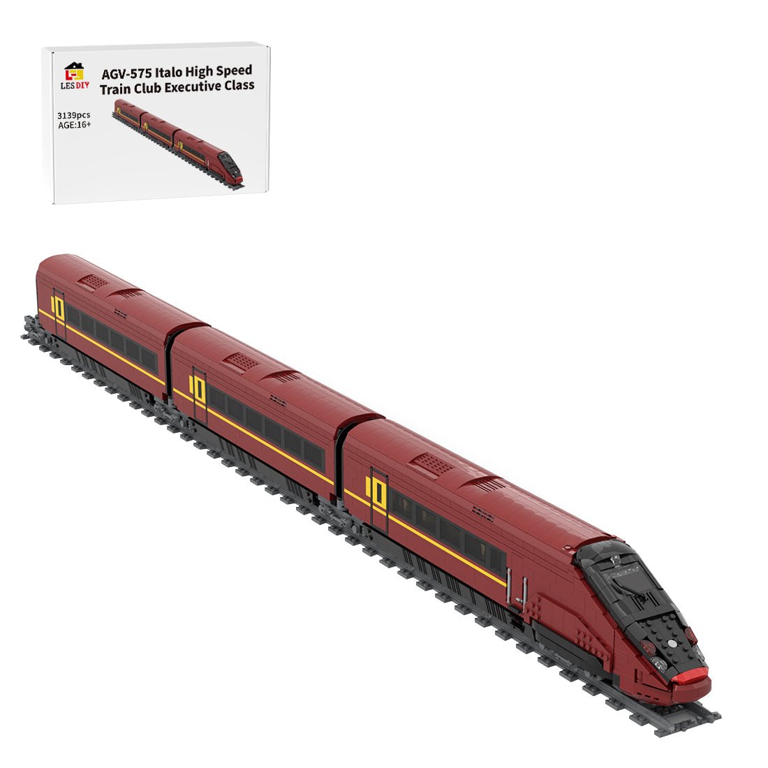AGV - 575 Italo High Speed Train Club Executive Class Klemmbausteine - LesDiy - Klemmbausteine