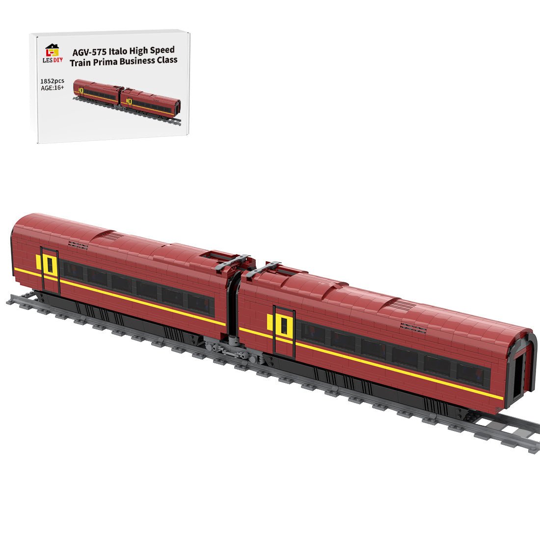 AGV - 575 Italo High Speed Train Prima Business Class Klemmbausteine - LesDiy - Klemmbausteine