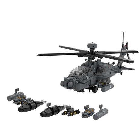 AH64E Apache Airplane Klemmbausteine - LesDiy - Klemmbausteine