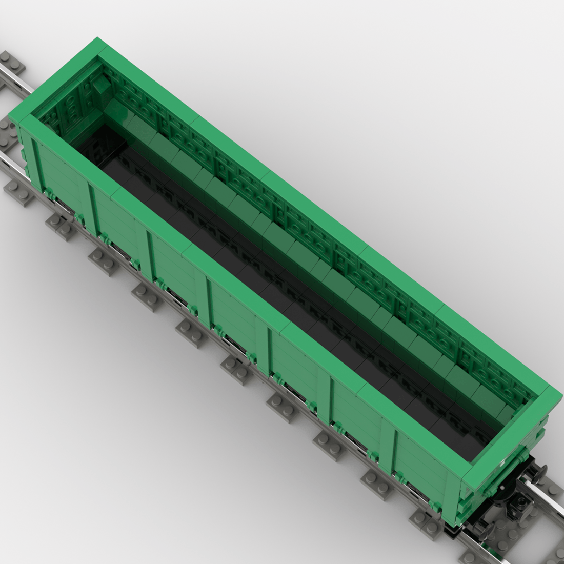 American Four - Axle Open Wagon Klemmbausteine - LesDiy - Klemmbausteine