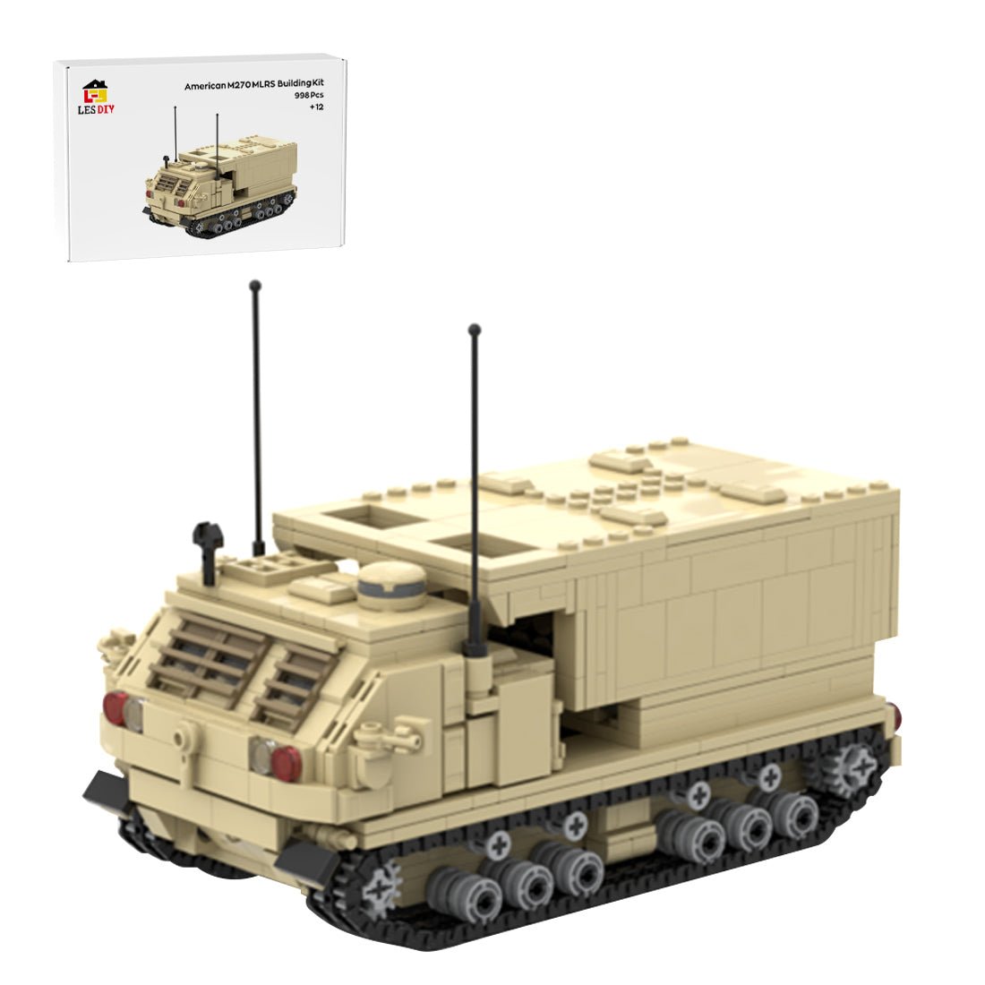 American M270 MLRS Vehicle Klemmbausteine - LesDiy - Klemmbausteine