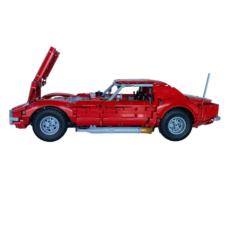 Amerikanischer Sportwagen, Muscle Car im Maßstab 1:8 mit Lichtern Klemmbausteine - LesDiy - Klemmbausteine