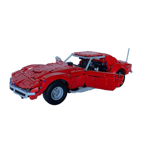 Amerikanischer Sportwagen, Muscle Car im Maßstab 1:8 mit Lichtern Klemmbausteine - LesDiy - Klemmbausteine