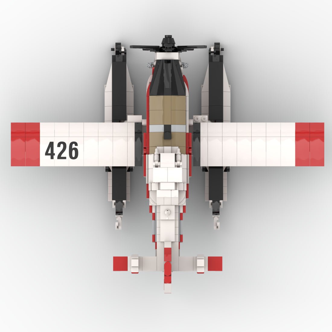 Amphibisches Löschflugzeug AT-802F Fire Boss (Tanker 426) Klemmbausteine-LesDiy-Klemmbausteine