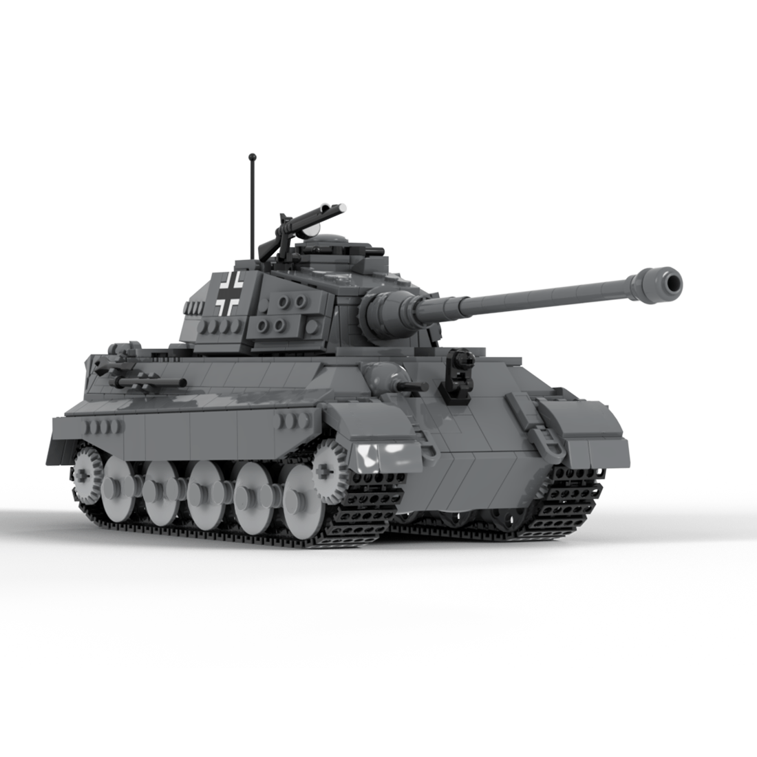 Ausf. B King Tiger Heavy Tank Klemmbausteine - LesDiy - Klemmbausteine