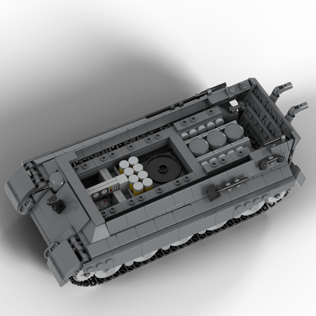 Ausf. B King Tiger Heavy Tank Klemmbausteine - LesDiy - Klemmbausteine