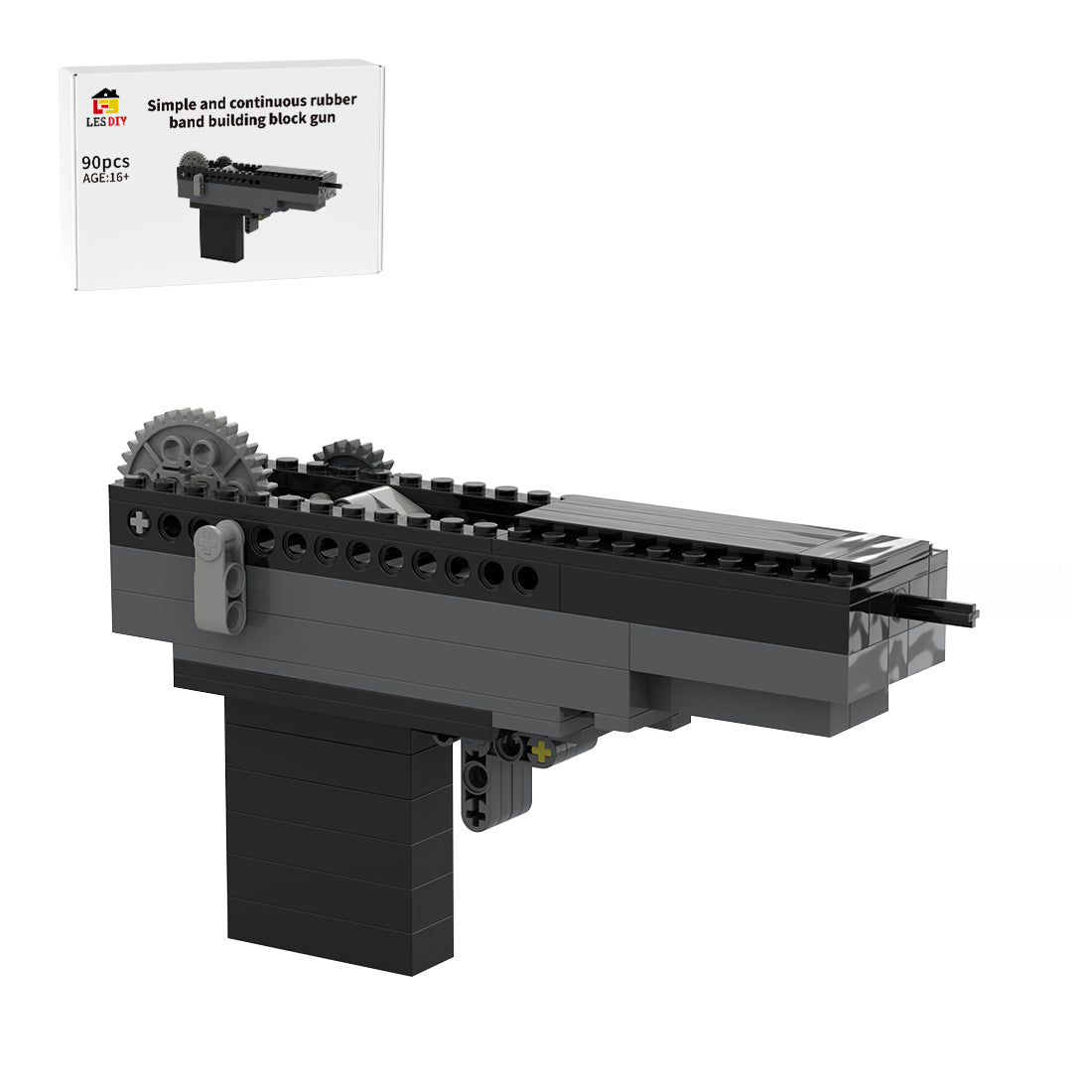 Automatic Rubber Band Shooter Kit Klemmbausteine - LesDiy - Klemmbausteine