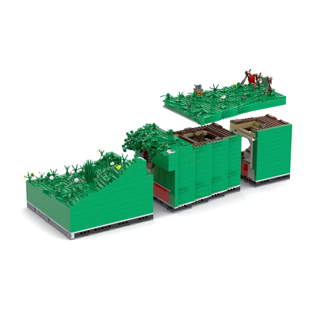 Bag End Section 3 _Guest Room Klemmbausteine - LesDiy - Klemmbausteine