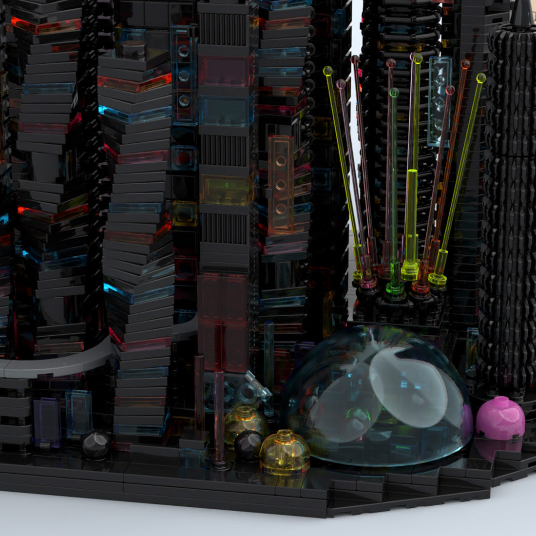 MOC-270096 Bay City - Altered Carbon - a Cyberpunk Microcity Klemmbausteine