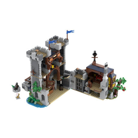 Black Falcons Fort Medieval Klemmbausteine - LesDiy - Klemmbausteine