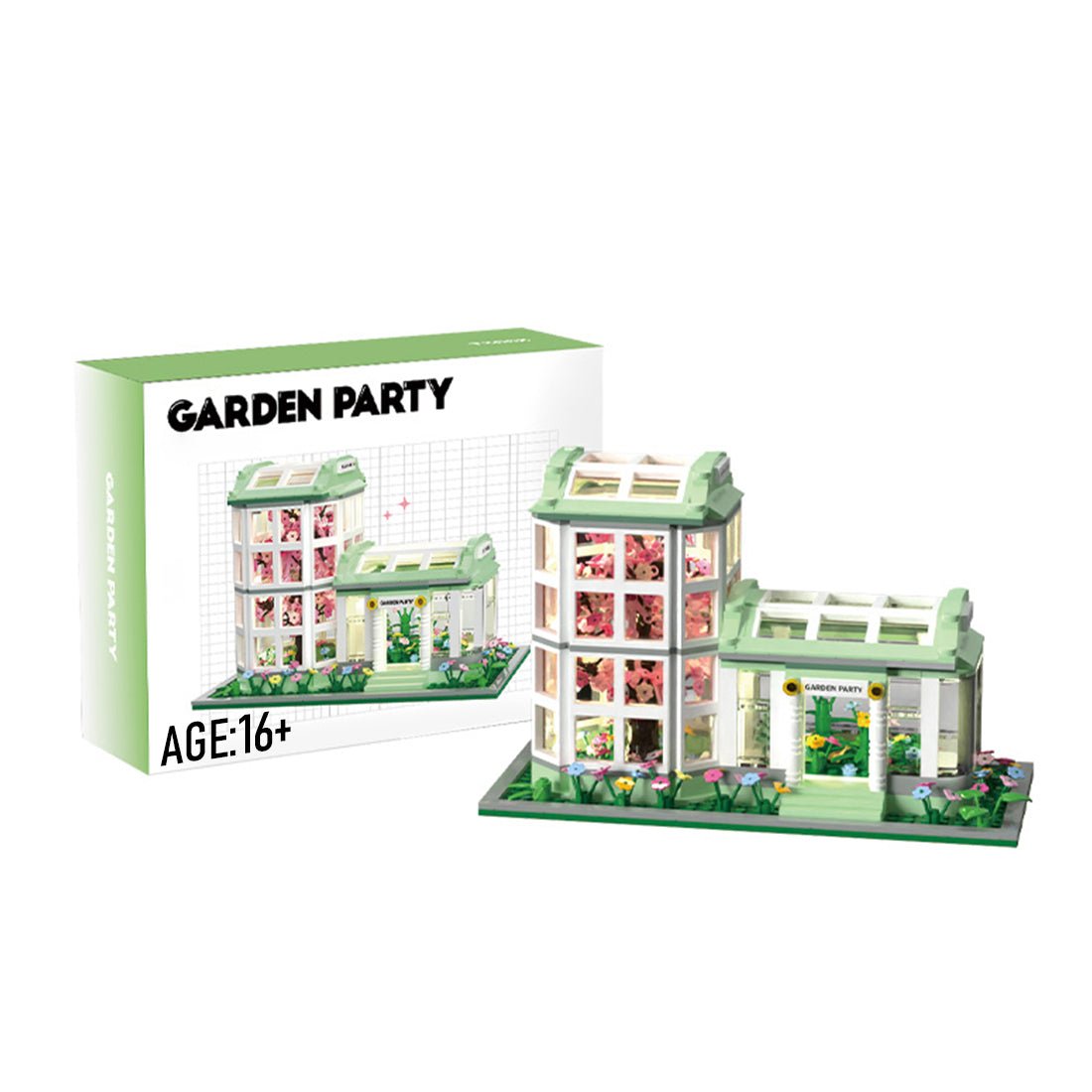 Botanischer Garten mit Lichtern Klemmbausteine - LesDiy - Klemmbausteine