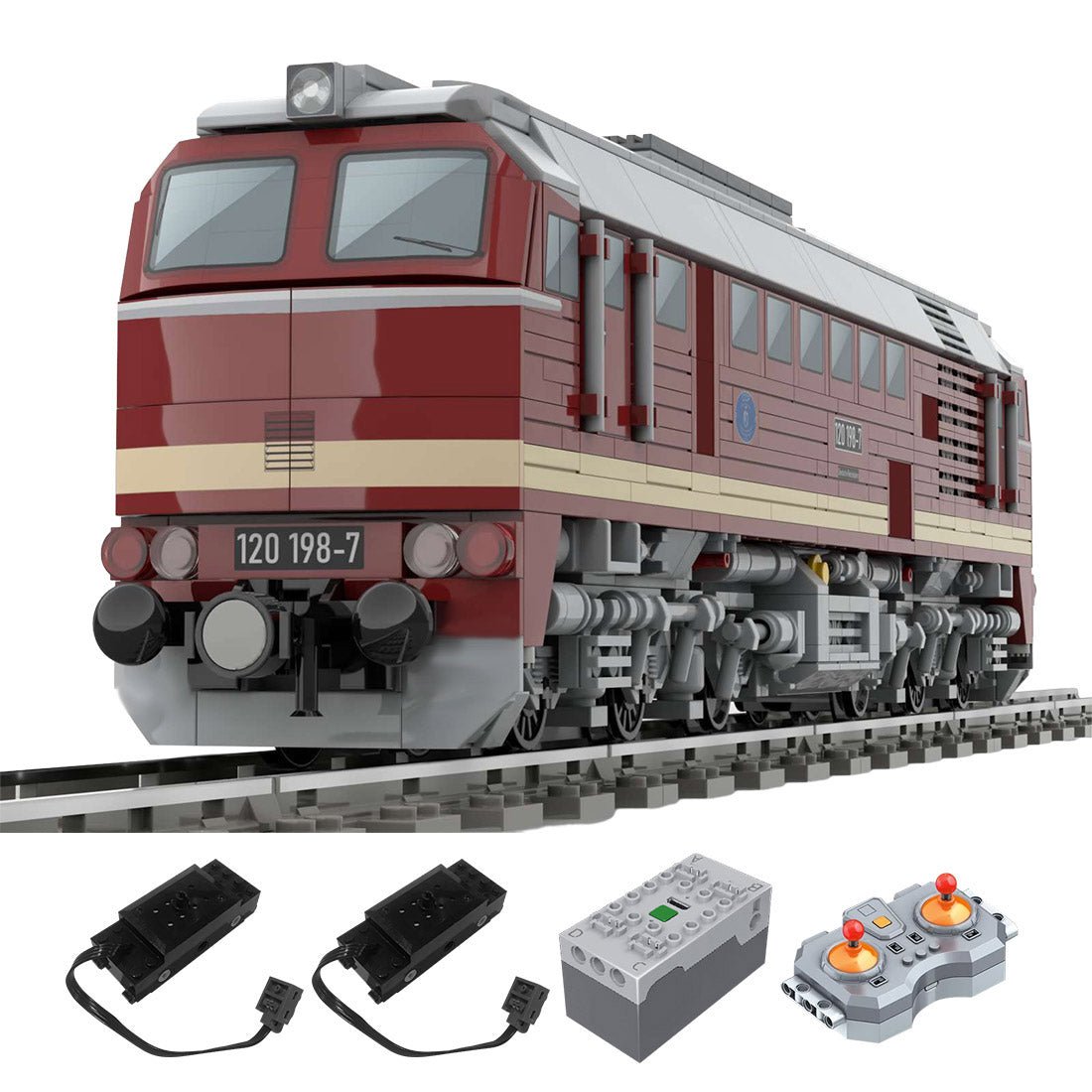 BR120 Taiga Trommel Klemmbausteine - LesDiy - Klemmbausteine