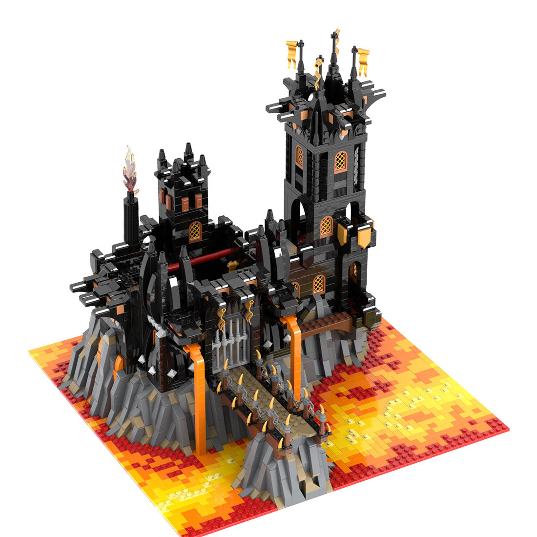 MOC-233488 Black Dragon's Fortress Klemmbausteine