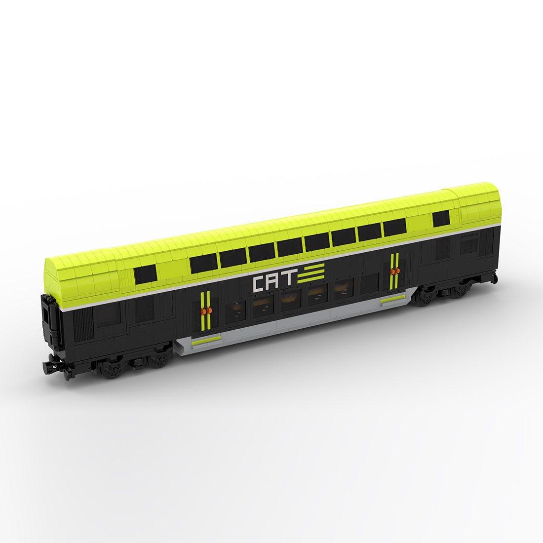 MOC-235961 City Airport Train (CAT) train passenger car - motorized Klemmbausteine