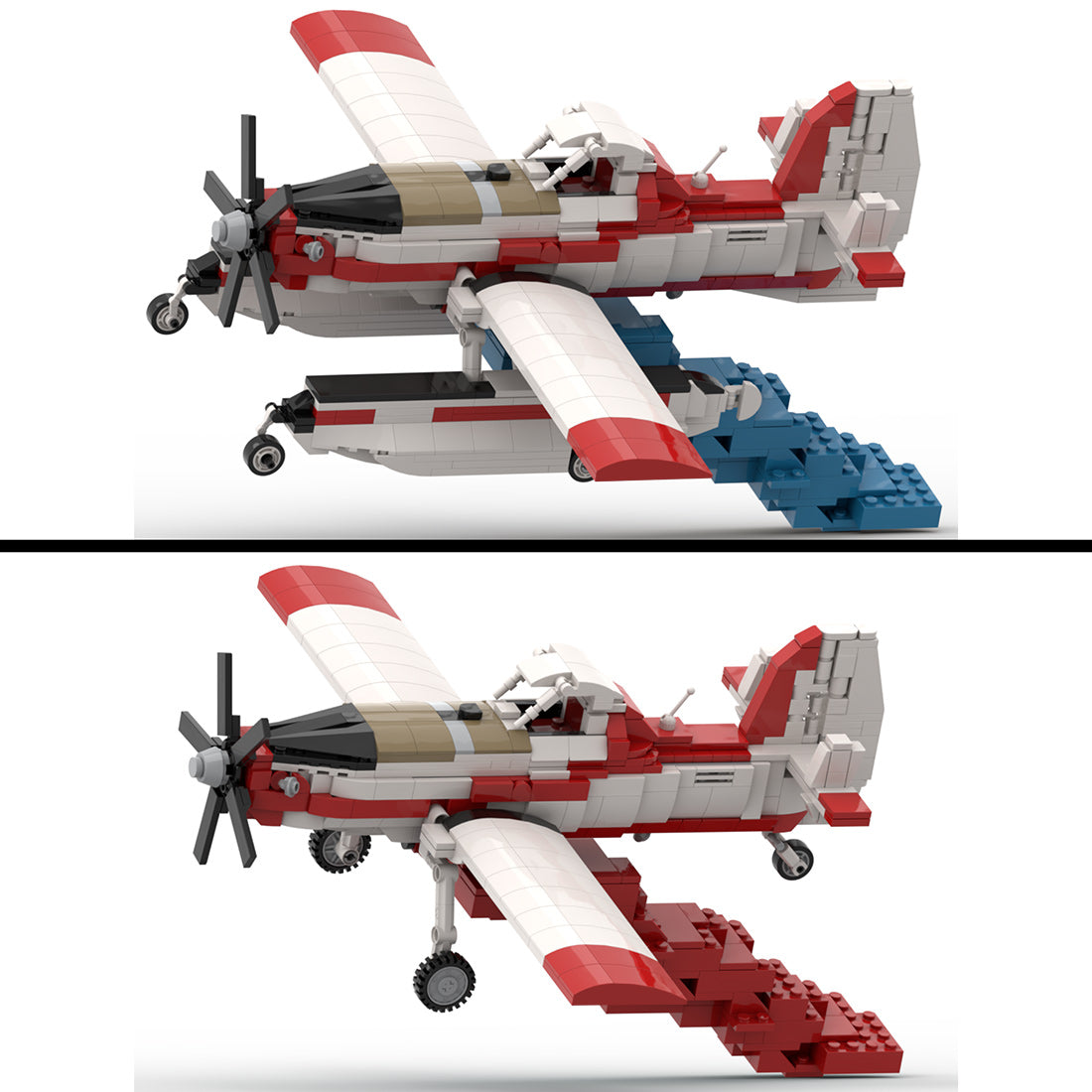 Amphibisches Löschflugzeug AT-802F Fire Boss (Tanker 83/97) Klemmbausteine