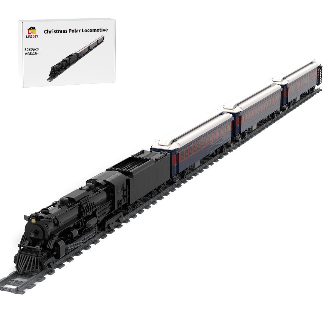 Christmas Polar Locomotive Klemmbausteine - LesDiyproduct_type##