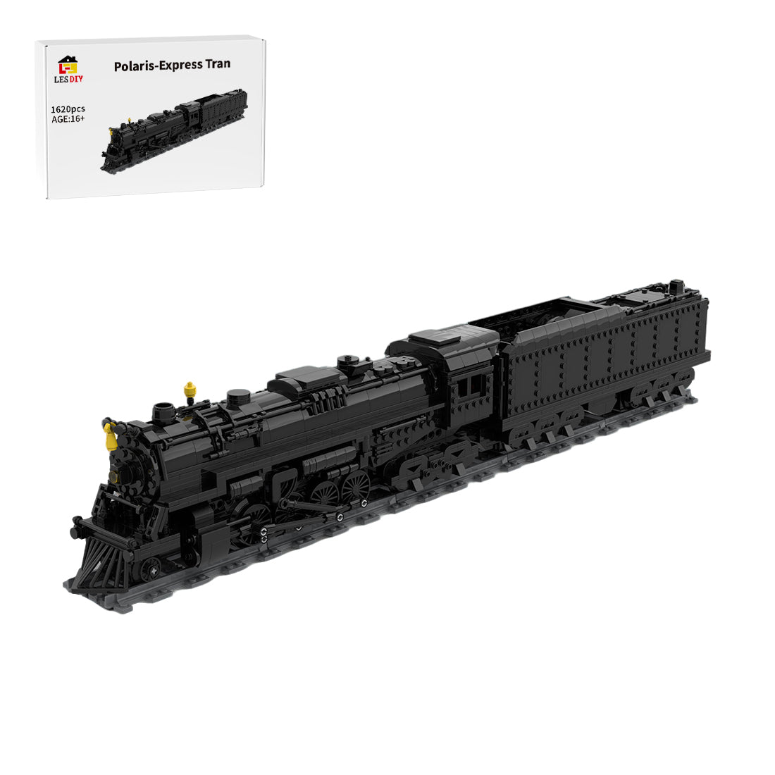 Classic Winter Movie Steam Locomotive Klemmbausteine - LesDiy - Klemmbausteine