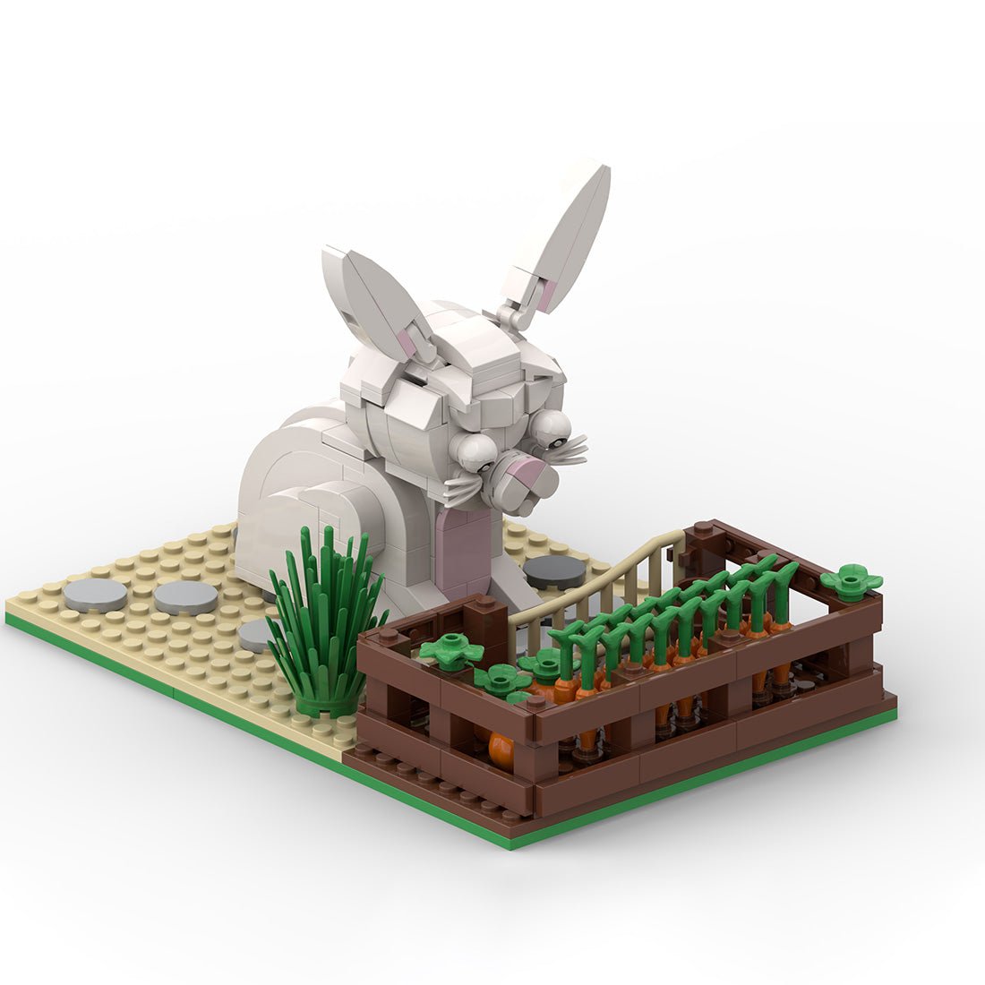 Countryside Rabbit with Garden Klemmbausteine - LesDiy - Klemmbausteine