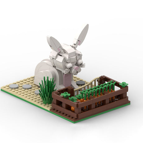 Countryside Rabbit with Garden Klemmbausteine - LesDiy - Klemmbausteine