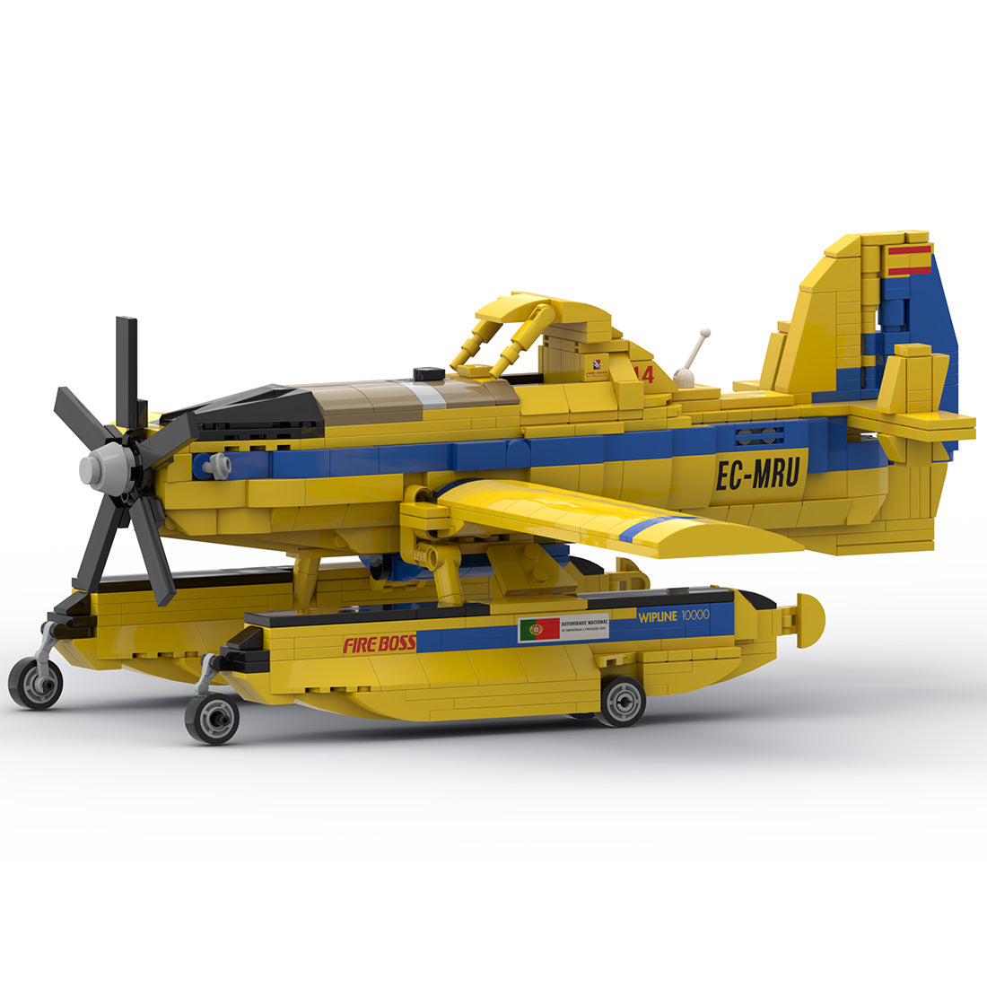 Amphibisches Löschflugzeug AT-802F Fire Boss ALFA 14 Klemmbausteine